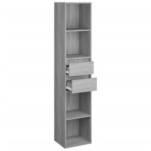 Βιβλιοθήκη Γκρι Sonoma 36 x 30 x 171 εκ. από Επεξεργασμένο Ξύλο - Pakobazaar