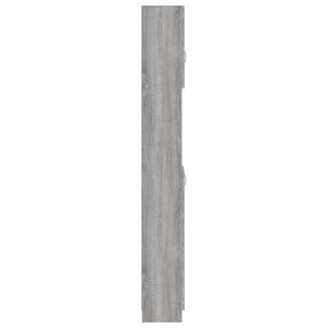 Ντουλάπι Μπάνιου Γκρι Sonoma 32x25,5x190 εκ. Επεξεργασμένο Ξύλο - Pakobazaar