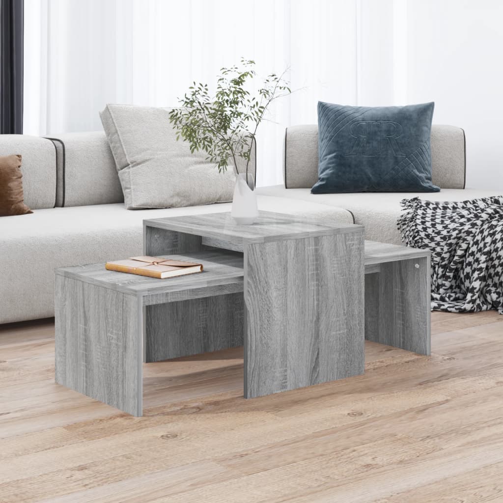 Τραπεζάκι Σαλονιού Γκρι Sonoma 100 x 48 x 40 εκ. από Επεξ. Ξύλο - Pakobazaar