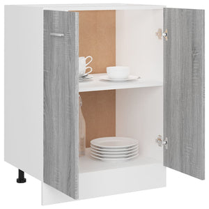 Ντουλάπι "Lyon" Γκρι Sonoma 60x46x81,5 εκ. από Τεχνητό Ξύλο