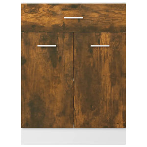 Ντουλάπι με Συρτάρια "Lyon" Καπνιστή Δρυς 60x46x81,5 εκ. από Τεχνητό Ξύλο