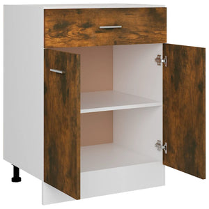 Ντουλάπι με Συρτάρια "Lyon" Καπνιστή Δρυς 60x46x81,5 εκ. από Τεχνητό Ξύλο