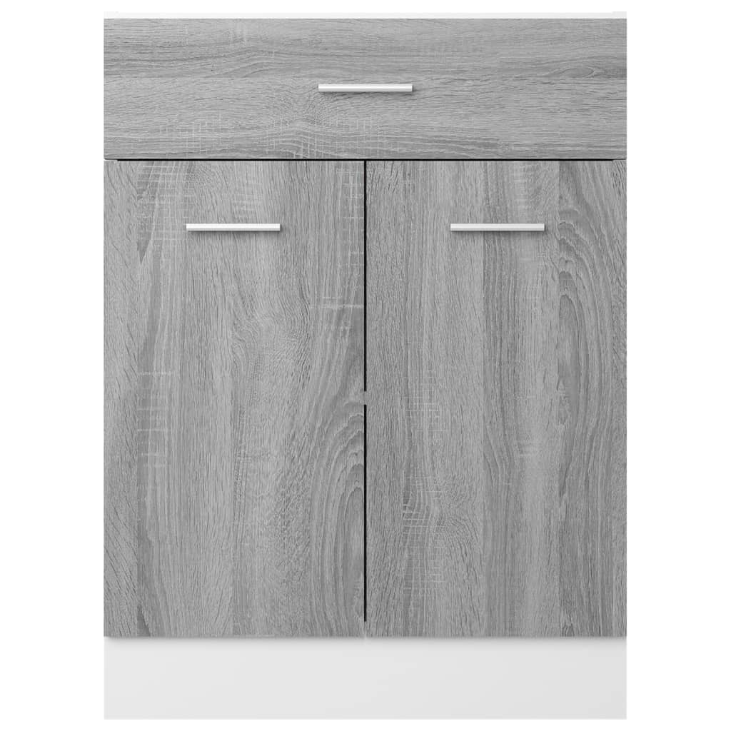 Ντουλάπι με Συρτάρια "Lyon" Γκρι Sonoma 60x46x81,5 εκ. από Τεχνητό Ξύλο - Pakobazaar