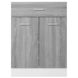Ντουλάπι με Συρτάρια "Lyon" Γκρι Sonoma 60x46x81,5 εκ. από Τεχνητό Ξύλο - Pakobazaar