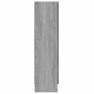 Βιτρίνα Γκρι Sonoma 82,5 x 30,5 x 115 εκ. Επεξεργασμένο Ξύλο