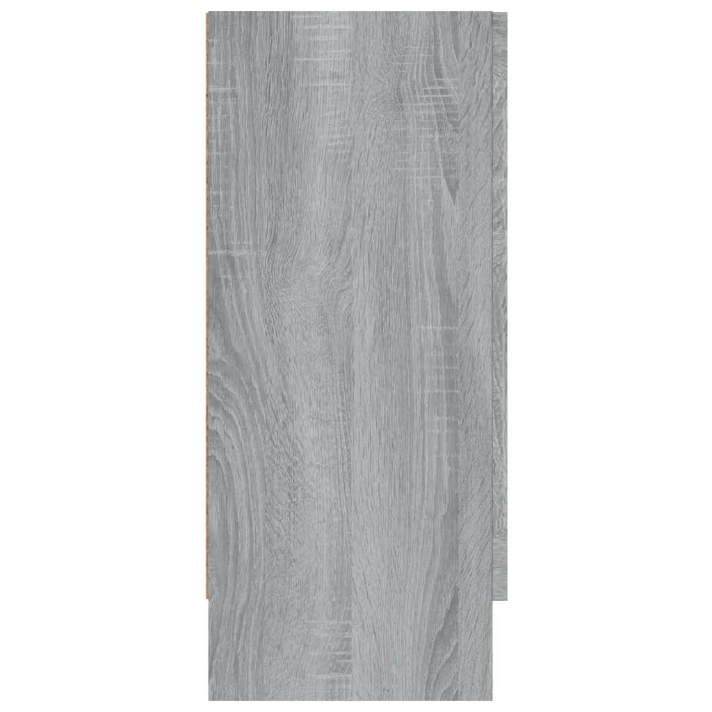Βιτρίνα Γκρι Sonoma 120x30,5x70 εκ. από Επεξεργασμένο Ξύλο - Pakobazaar