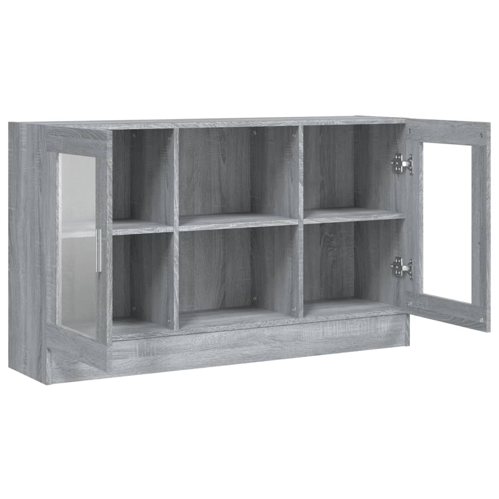 Βιτρίνα Γκρι Sonoma 120x30,5x70 εκ. από Επεξεργασμένο Ξύλο - Pakobazaar