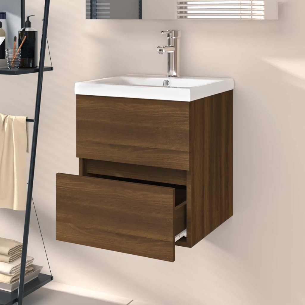 Ντουλάπι Νιπτήρα Καφέ δρυς 41 x 38,5 x 45 εκ. Επεξεργ. Ξύλο