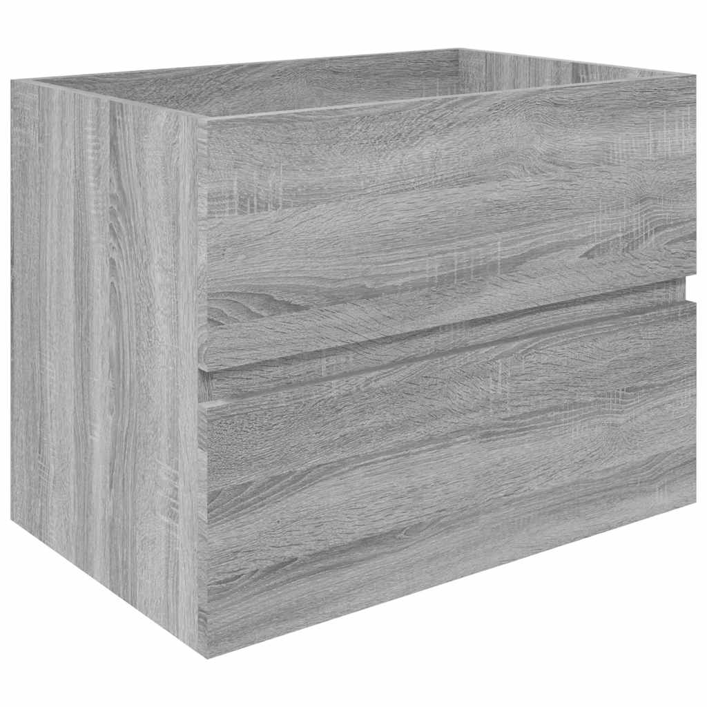 Ντουλάπι Νιπτήρα Γκρι Sonoma 60x38,5x45 εκ. Επεξεργασμένο Ξύλο