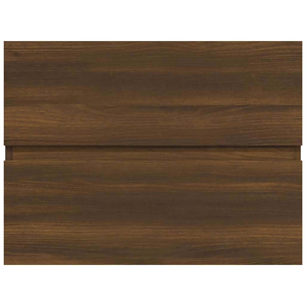 Ντουλάπι Νιπτήρα Καφέ Δρυς 60x38,5x45 εκ. Επεξεργασμένο Ξύλο