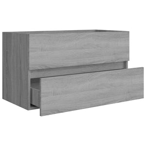 Ντουλάπι Νιπτήρα Γκρι Sonoma 80x38,5x45 εκ. Επεξεργασμένο Ξύλο
