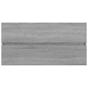 Ντουλάπι Νιπτήρα Γκρι Sonoma 90x38,5x45 εκ. Επεξεργασμένο Ξύλο