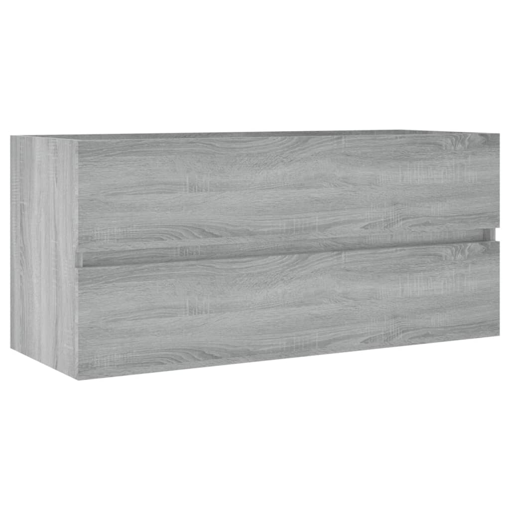 Ντουλάπι Νιπτήρα Γκρι Sonoma 100x38,5x45 εκ. Επεξεργασμένο Ξύλο