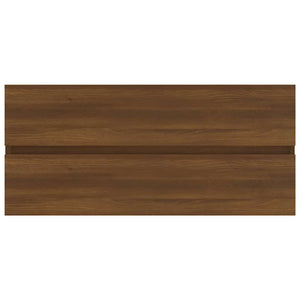 Ντουλάπι Νιπτήρα Καφέ Δρυς 100x38,5x45 εκ. Επεξεργασμένο Ξύλο