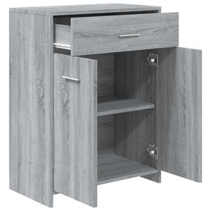 Ντουλάπι Μπάνιου Γκρι Sonoma 60x33x80 εκ. Επεξεργασμένο Ξύλο - Pakobazaar