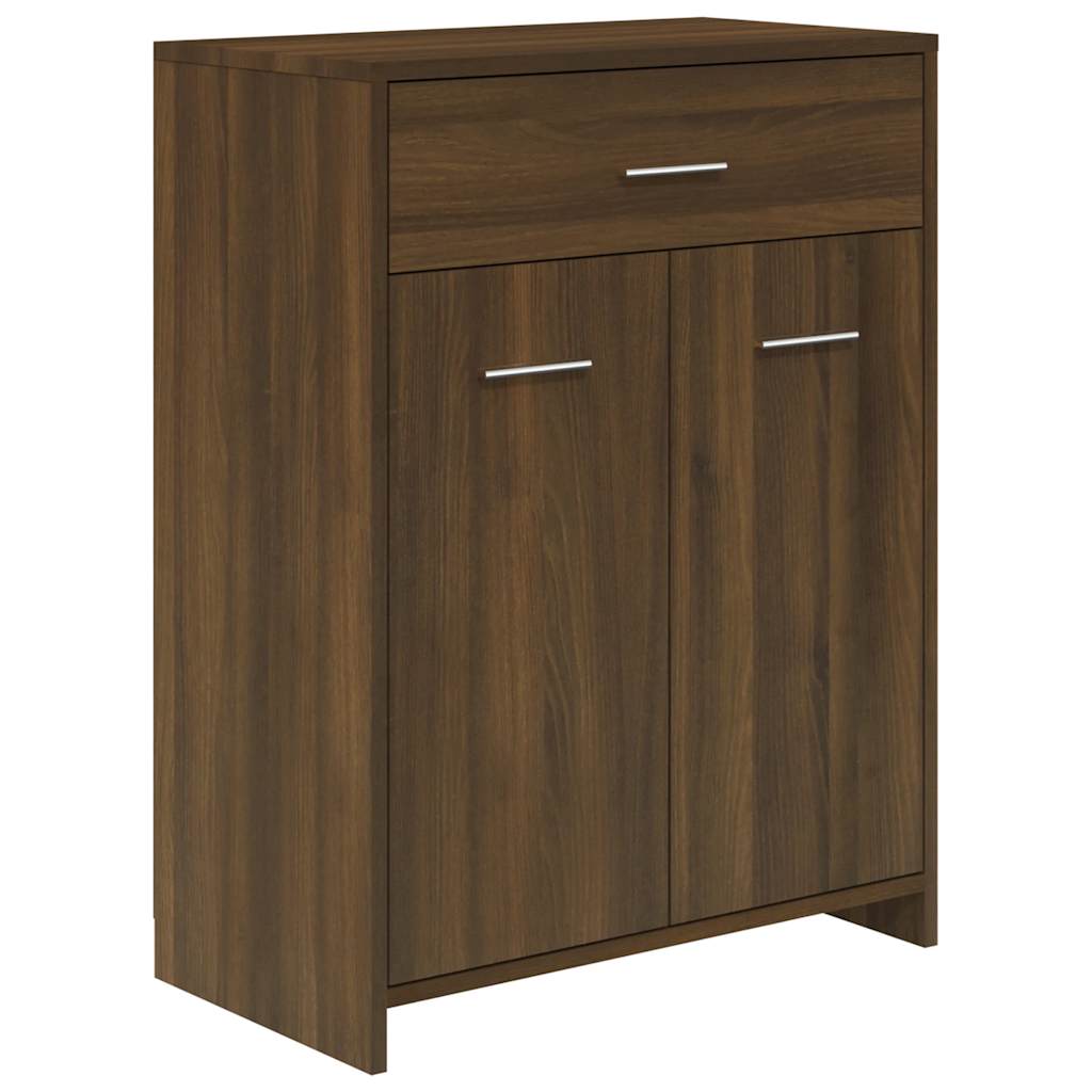 Ντουλάπι Μπάνιου Καφέ Δρυς 60 x 33 x 80 εκ. Επεξεργασμένο Ξύλο - Pakobazaar