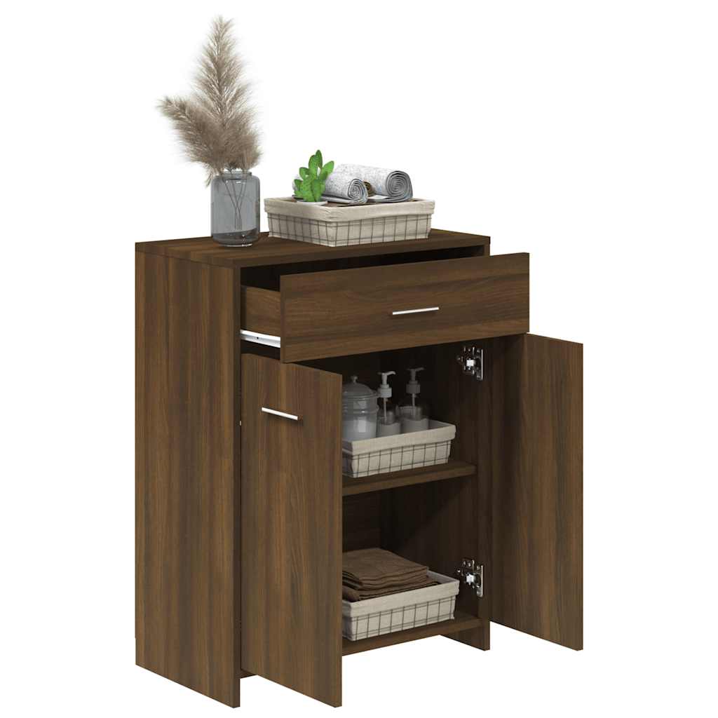 Ντουλάπι Μπάνιου Καφέ Δρυς 60 x 33 x 80 εκ. Επεξεργασμένο Ξύλο - Pakobazaar