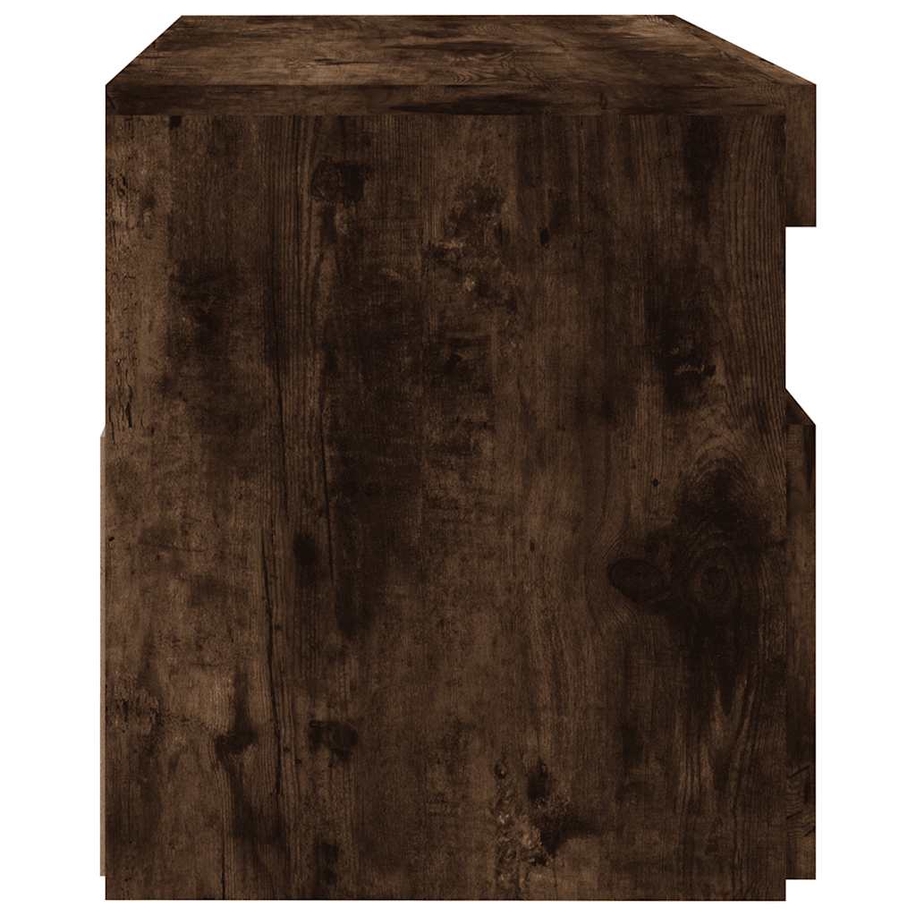 Έπιπλο Τηλεόρασης με LED Καπνιστή Δρυς 60 x 35 x 40 εκ. - Pakobazaar