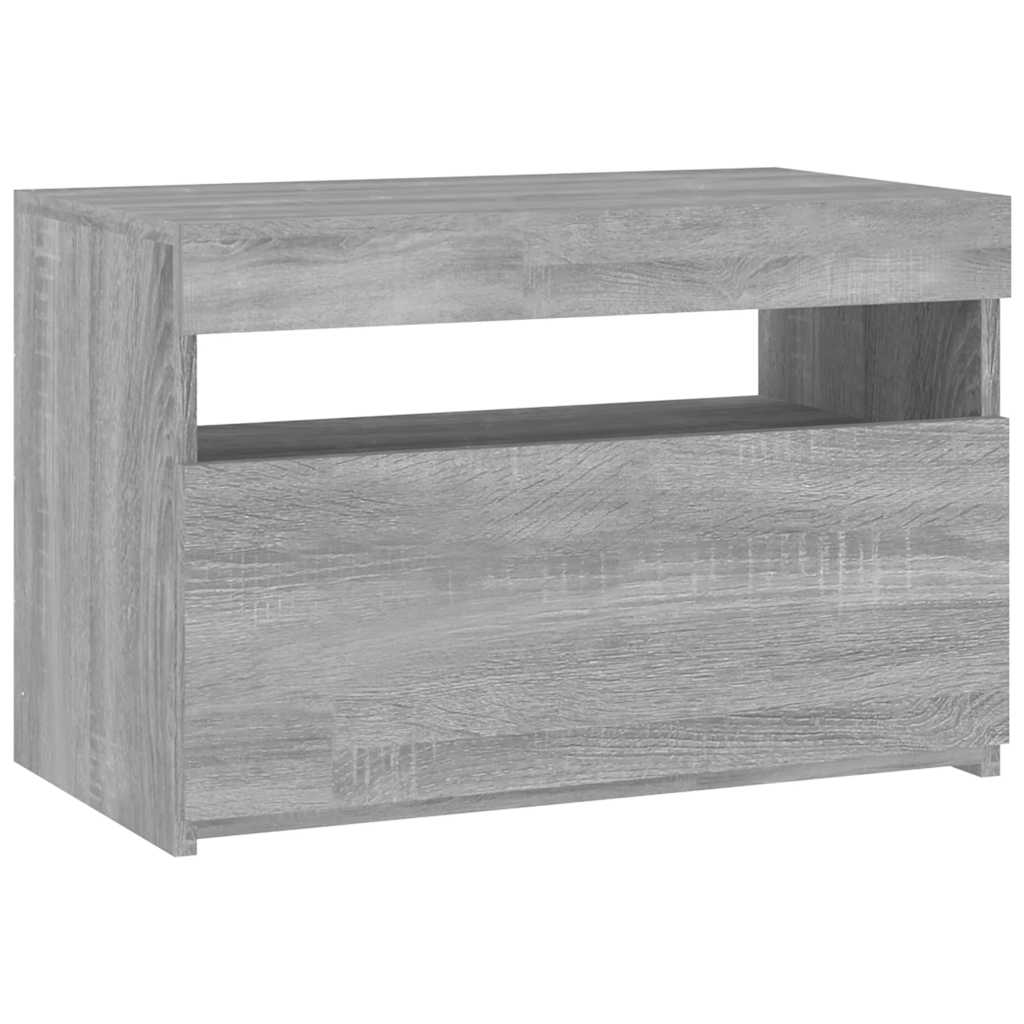 Έπιπλο Τηλεόρασης με LED Γκρι Sonoma 60 x 35 x 40 εκ. - Pakobazaar