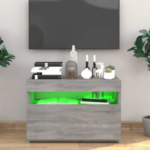 Έπιπλο Τηλεόρασης με LED Γκρι Sonoma 60 x 35 x 40 εκ. - Pakobazaar