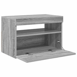 Έπιπλο Τηλεόρασης με LED Γκρι Sonoma 60 x 35 x 40 εκ. - Pakobazaar