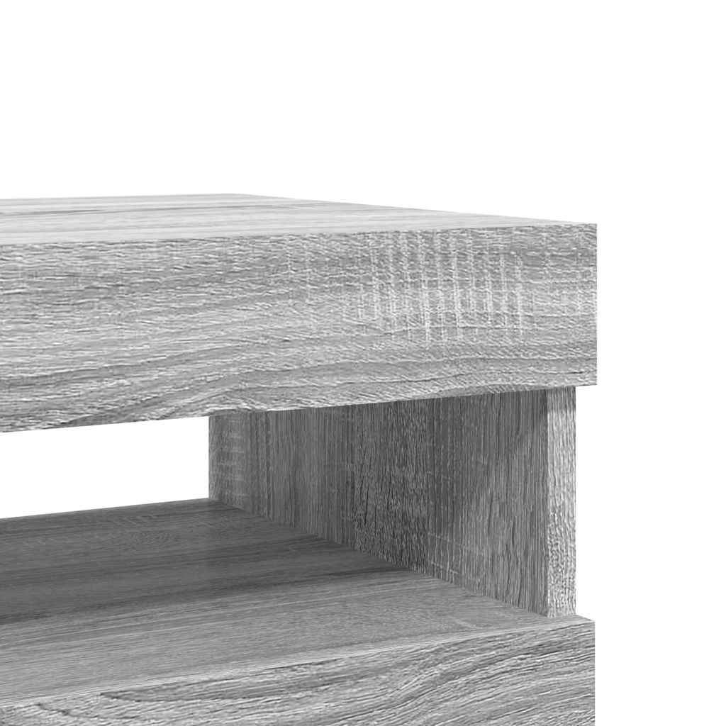 Έπιπλα Τηλεόρασης με LED 2 τεμ. Γκρι Sonoma 60 x 35 x 40 εκ. - Pakobazaar