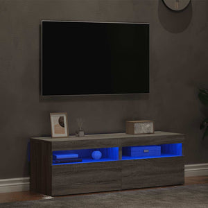 Έπιπλα Τηλεόρασης με LED 2 τεμ. Γκρι Sonoma 60 x 35 x 40 εκ. - Pakobazaar