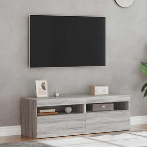 Έπιπλα Τηλεόρασης με LED 2 τεμ. Γκρι Sonoma 60 x 35 x 40 εκ. - Pakobazaar
