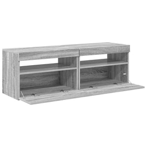 Έπιπλα Τηλεόρασης με LED 2 τεμ. Γκρι Sonoma 60 x 35 x 40 εκ. - Pakobazaar