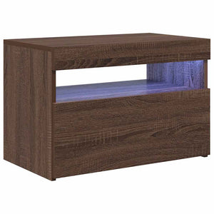 Έπιπλο Τηλεόρασης με LED Καφέ Δρυς 60 x 35 x 40 εκ.