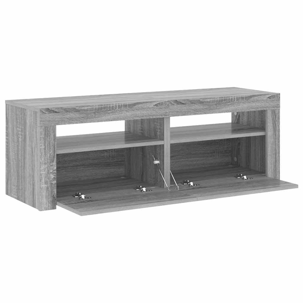 Έπιπλο Τηλεόρασης με LED Γκρι Sonoma 120x35x40 εκ. - Pakobazaar