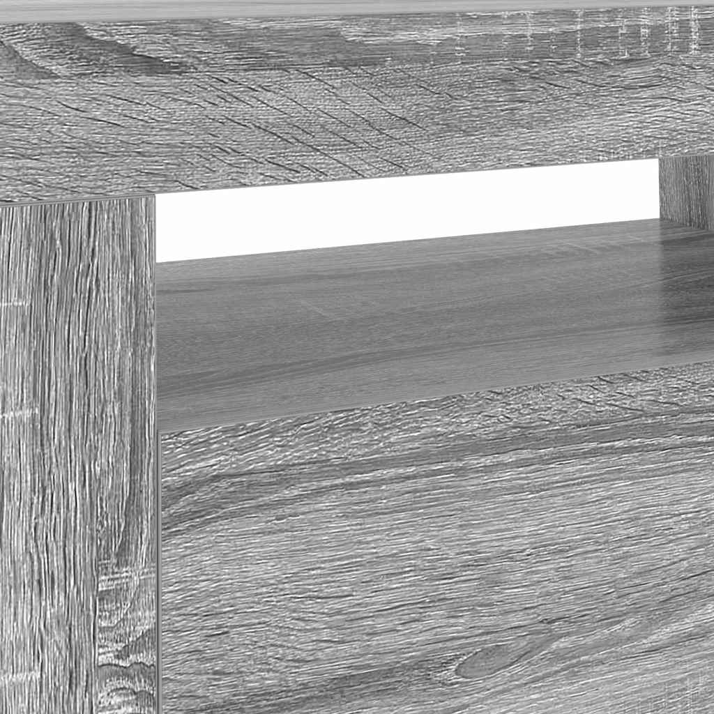 Έπιπλο Τηλεόρασης με LED Γκρι Sonoma 120x35x40 εκ. - Pakobazaar