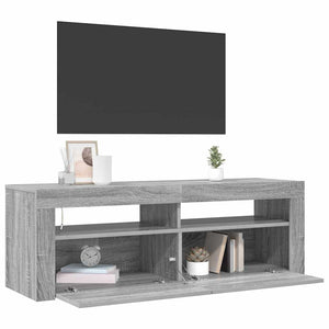 Έπιπλο Τηλεόρασης με LED Γκρι Sonoma 120x35x40 εκ. - Pakobazaar