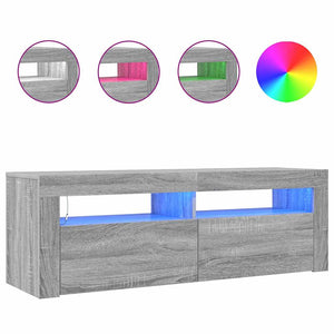 Έπιπλο Τηλεόρασης με LED Γκρι Sonoma 120x35x40 εκ. - Pakobazaar