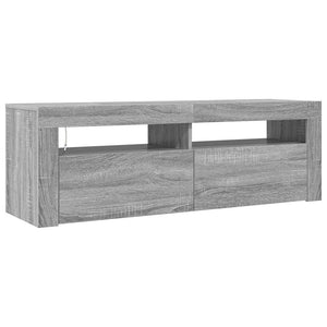 Έπιπλο Τηλεόρασης με LED Γκρι Sonoma 120x35x40 εκ. - Pakobazaar