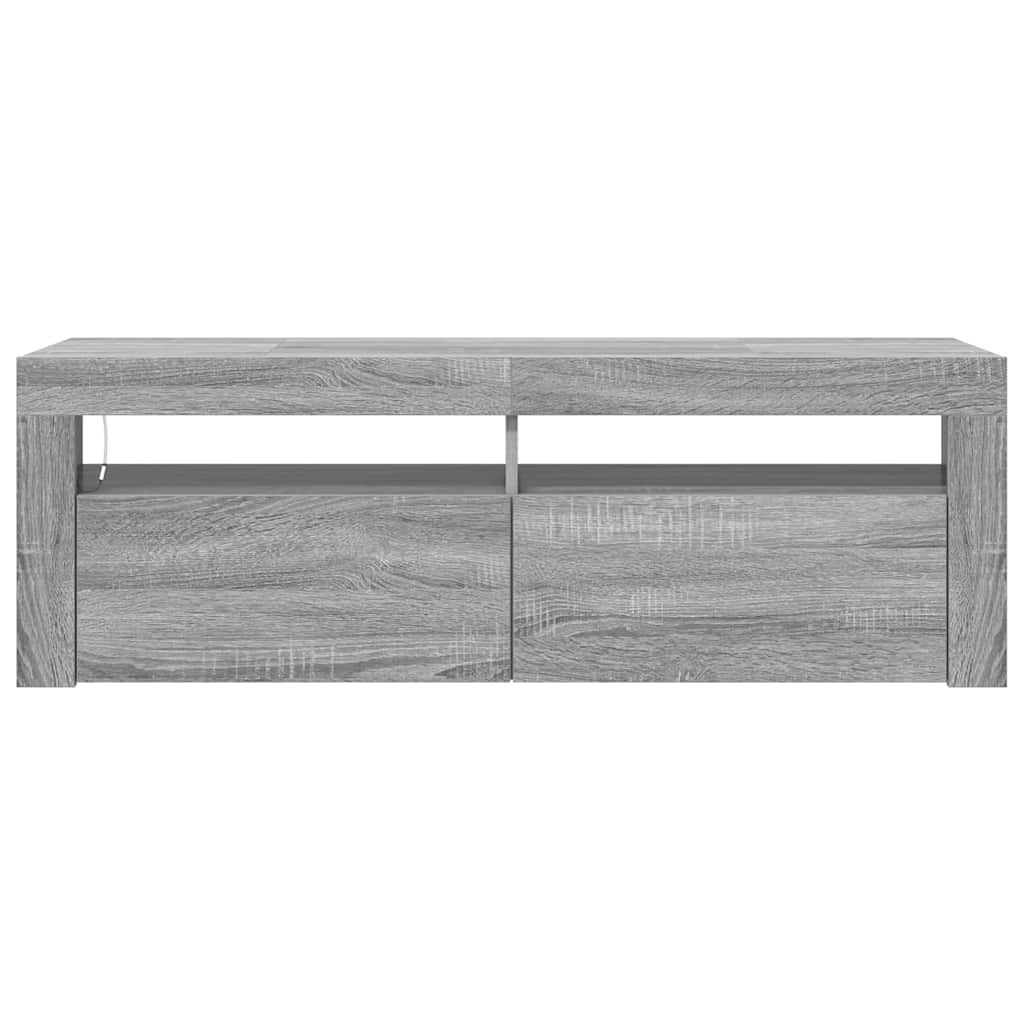Έπιπλο Τηλεόρασης με LED Γκρι Sonoma 120x35x40 εκ. - Pakobazaar