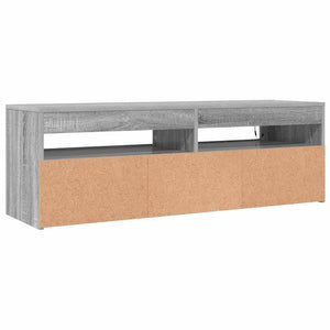 Έπιπλο Τηλεόρασης με LED Γκρι Sonoma 120x35x40 εκ. - Pakobazaar