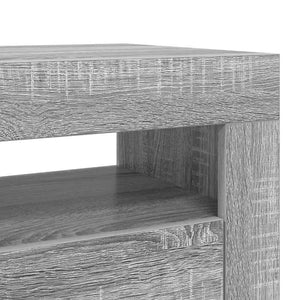 Έπιπλο Τηλεόρασης με LED Γκρι Sonoma 120x35x40 εκ. - Pakobazaar