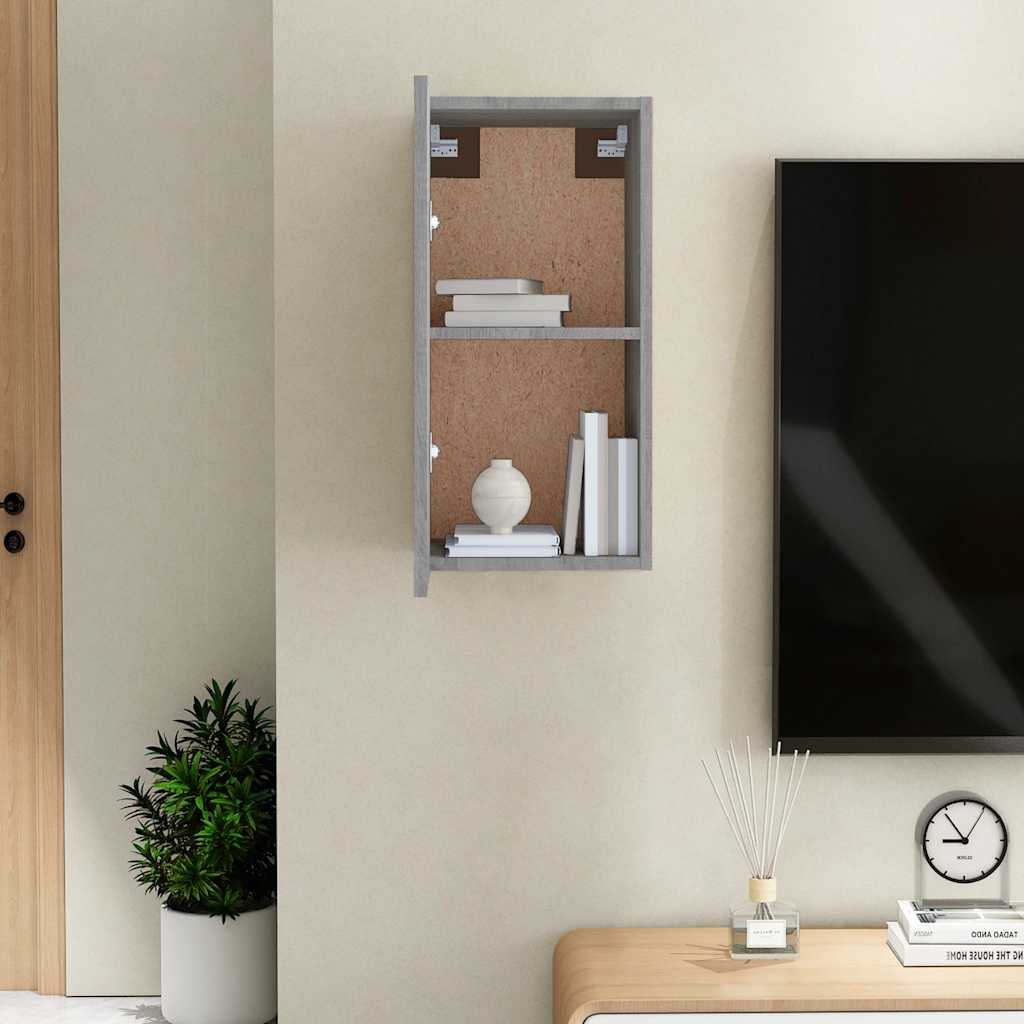 Έπιπλο Τηλεόρασης Γκρι Sonoma 30,5x30x60 εκ. από Επεξεργ. Ξύλο - Pakobazaar
