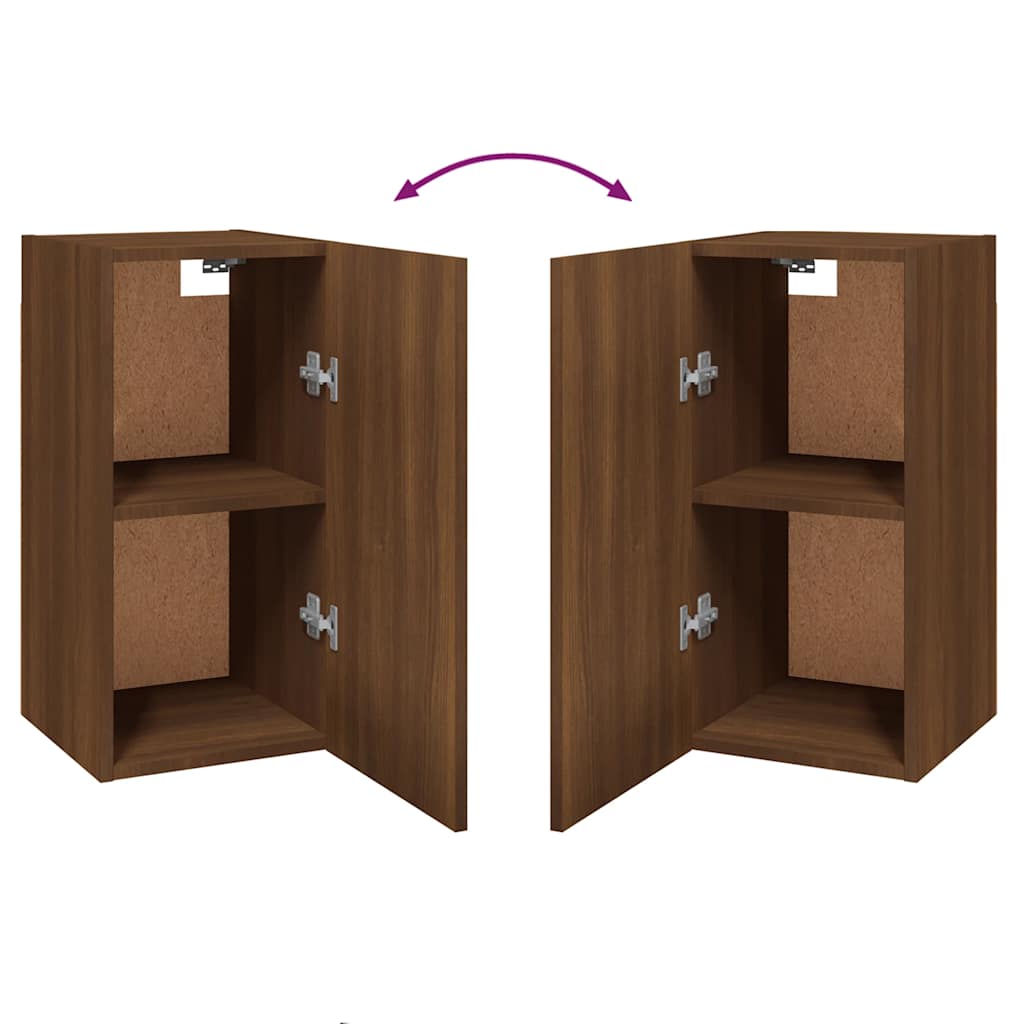 Έπιπλο Τηλεόρασης Καφέ Δρυς 30,5x30x60 εκ. Επεξεργασμένο Ξύλο - Pakobazaar