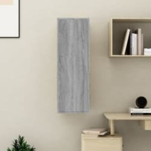 Έπιπλο Τηλεόρασης Γκρι Sonoma 30,5x30x90 εκ. από Επεξεργ. Ξύλο
