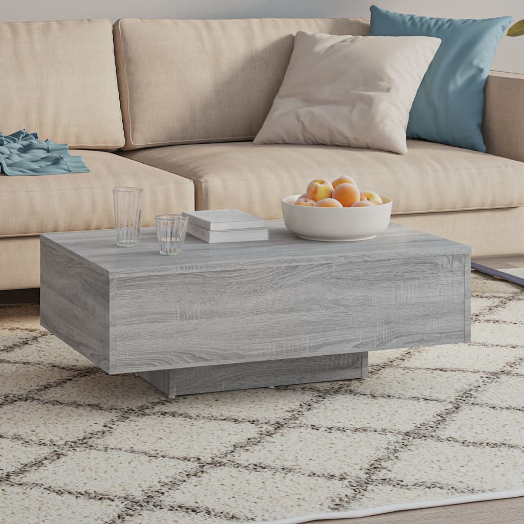 Τραπεζάκι Σαλονιού Γκρι Sonoma 85x55x31 εκ. Επεξεργασμένο Ξύλο - Pakobazaar