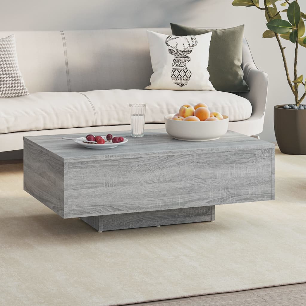 Τραπεζάκι Σαλονιού Γκρι Sonoma 85x55x31 εκ. Επεξεργασμένο Ξύλο - Pakobazaar