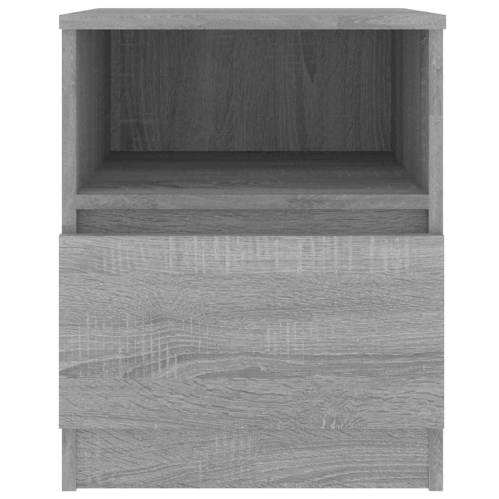 Κομοδίνο Γκρι Sonoma 40 x 40 x 50 εκ. από Επεξεργασμένο Ξύλο - Pakobazaar