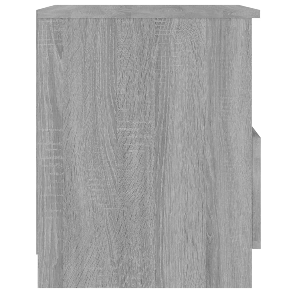 Κομοδίνο Γκρι Sonoma 40 x 40 x 50 εκ. από Επεξεργασμένο Ξύλο - Pakobazaar
