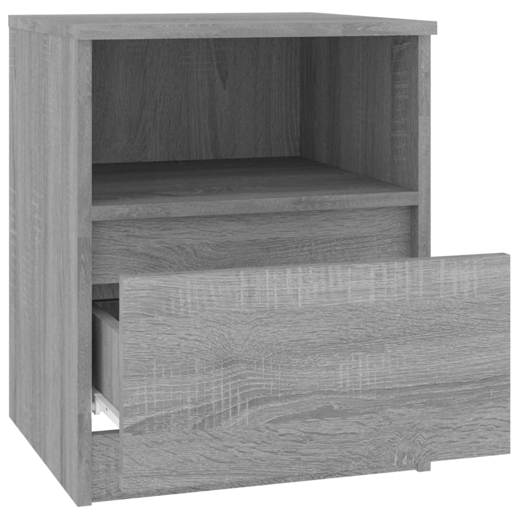 Κομοδίνο Γκρι Sonoma 40 x 40 x 50 εκ. από Επεξεργασμένο Ξύλο - Pakobazaar