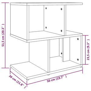 Κομοδίνα 2 Τεμ. Καφέ Δρυς 50x30x51,5 εκ. από Επεξεργασμένο Ξύλο - Pakobazaar