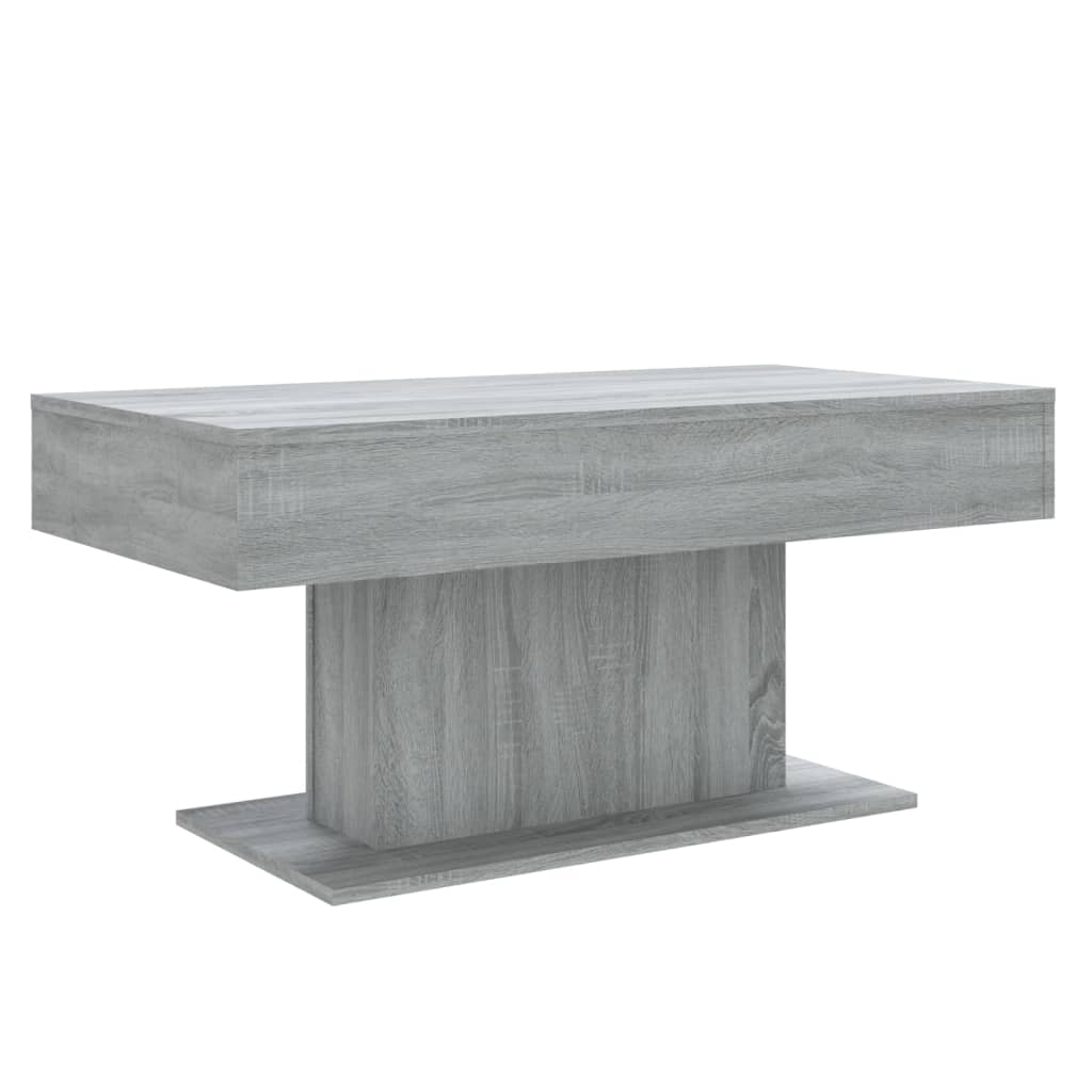 Τραπεζάκι Σαλονιού Γκρι Sonoma 96x50x45 εκ. Επεξεργασμένο Ξύλο
