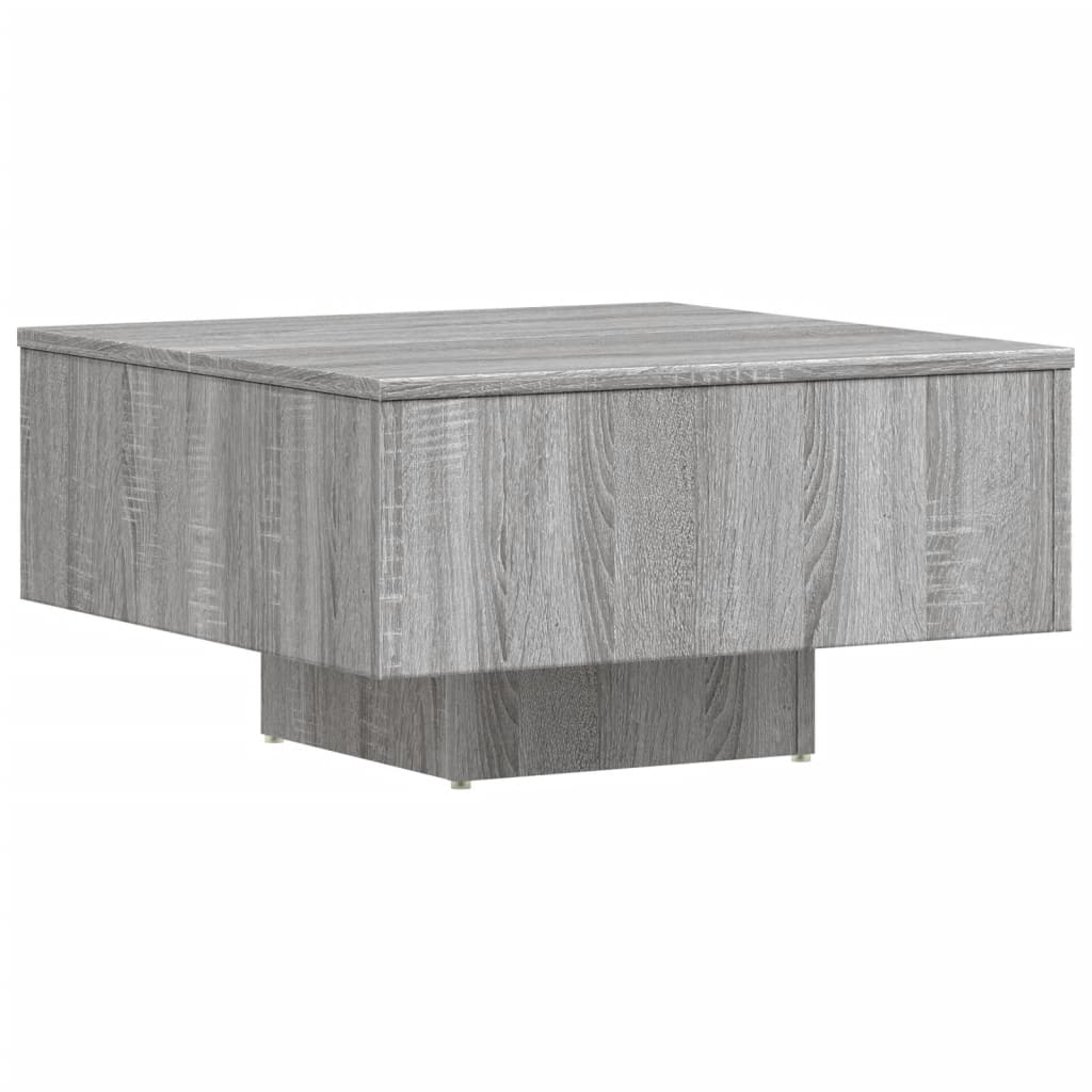 Τραπεζάκι Σαλονιού Γκρι Sonoma 60x60x31,5 εκ. από Επεξεργ. Ξύλο