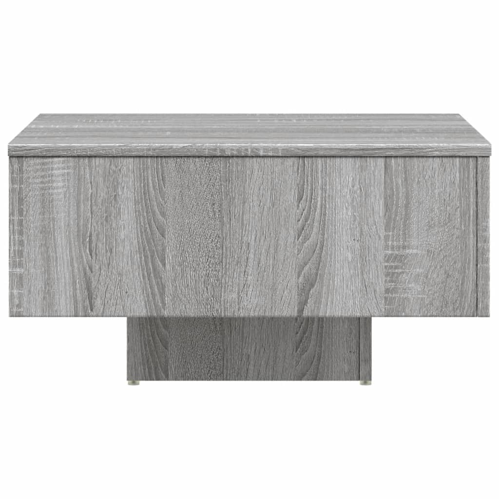 Τραπεζάκι Σαλονιού Γκρι Sonoma 60x60x31,5 εκ. από Επεξεργ. Ξύλο